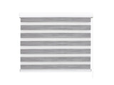 Marlow Blackout Zebra Roller Blind Curtains 180x210 Grey CD1015-180X210-GY