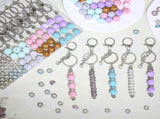 84Pcs Beadable Keychains Set,Keychains Bulk for Keychain Making Accessories with Silicone Beads V1370-AZ4-07716