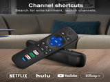 (Pack of 4) 2 Pack Replaced Control only for Roku TV, 2 Pack Control Cover for Roku V1188-WTJ-FR-21030