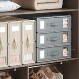 4PCS Foldable Bed Sheet Set Organizer Fabric Storage Bins with Handle Storage Box V63-952341