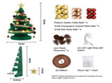 Jingle Jollys Paper Christmas Tree 62CM w/ Star Topper LEDs Xmas Decorations Kit Home Office Green PAPER-XMAS-TR-53-GN