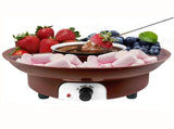 Electric Chocolate Melting Pot Fondue Fountain Machine Stainless Steel Food Divider Party Supplies V1294-YM0901-3118250187212