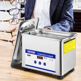 VEVOR 0.8L Professional Ultrasonic Cleaner 304 Stainless Steel Digital Lab Ultrasonic Cleaner with V952-QXJ0.8LCSB0000001V3