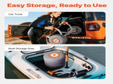 Kayak Cart, 158.8 kg Load Capacity, Kayak Trolley with 30.5 cm Inflatable PU Tires & 2 Straps, V952-SPSPHTTC13INFQKUY001V0