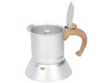 150ml Coffee Maker Moka Pot Stainless Steel Coffee Pot Induction Cooker Use Home Supplies V1294-YM0718-3118200269611