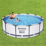 Bestway Swimming Pool 366x100cm Steel Frame Round Above Ground Pools w/ Filter Pump 9150L BW-POOL-366CM-56419