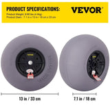 Balloon Beach Wheels Replacement Beach Tires 13" TPU 121 LBS Load Capacity V952-STLYCBDDWC12QYXY9V0