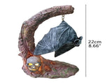Halloween Resin Pumpkin Bat Decorations Lights Halloween Decor Lanterns Night Light Lamp V1294-YM0715-10347030