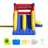 Inflatable Bounce House, Outdoor High Quality Playhouse Trampoline, Jumping Bouncer with Blower, V952-CQCBBHYC10118FQ7MV3