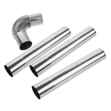 Stainless Steel Flue Pipe Kit for Home High-Temperature Resistance 4Pcs V1192-AZ-W-31548