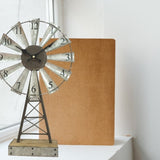Windmill Table Clock 25x41cm V637-11729CLK