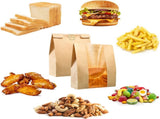 Bread Bag - Kraft paper with transparent window - 23.5*12*5 cm Small baking bag - Suitable for V1188-ZXY-117-0054