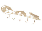 Wall Coat Rack Ginkgo Leaf Design Simple Elegant Style Wide Application Wall Mounted Coat Rack for V1294-YM0715-3115220053411