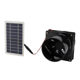 10W 12V Solar Powered Exhaust Fan for Round Pipe ABS Solar Panel Ventilation Fan Kit for Pet House V1294-YM0710-3111230296911
