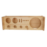 Bartender Kit Stand Large Capacity Space Saving Bamboo Wood Bartending Tool Storage Holder for Bar V1294-YM0703-3118230136611
