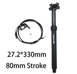 ZOOM SPD-802 Adjustable Height via Thumb Remote Lever - Internal Cable 27.2mm Diameter 80mm Travel V382-ZOOMINT27280MM