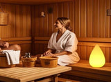Rechargeable LED Sauna Lamp Wireless Dimmable with Remote Control 16 RGB Colors IP54 Waterproof V1188-ZXY-117-0065