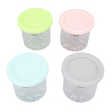 4Pcs Plastic Ice Cream Cans Replacement for Ninja NC299AMZ NC300s Series Creami Ice Cream Makers V1294-YM0703-3113230124811