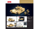 Sluban B1363 Model Kit 135 M3A3 Bradley Armored Infantry Vehicle IFV AFV Modern US Army Buildi SLB1363