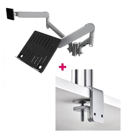 Atdec AWMS-2-ND13 Notebook-Monitor Combo Mount + 135mm Post / 9kg 13AWMS-2-ND13-F-S