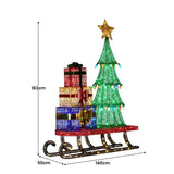 Christabelle Christmas Display Sled with Tree and Presents - 183cm 112_SB404
