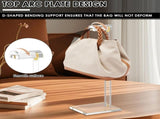 Acrylic Purse Display Hanger- Adjustable Height Handbag Holder Rack Boutique & Store Display for V1366-AZ2-W-14668