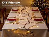 Jingle Jollys Christmas Willow Vine Lights Branch LED Fairy DIY Wall Decor 1.8m Warm White XMAS-MOT-BRANCH-GD