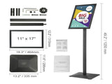 Pedestal Sign Holder Adjustable Poster Stand 11 x 17 Inch Metal Base V952-BZJJSDZJCZCGJFCLWV0
