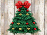 Christmas Wreath Handmade Xmas Tree Wreath Holiday Farmhouse Ornament Wreaths Decorations for Home V1294-YM0714-10312871
