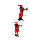 Ladder Climbing Hanging Father Xmas 9.8 Inch Xmas Tree Hanging Ornament for Home Holiday Party V1294-YM0901-3115240082111