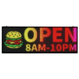 Programmable LED Sign, P10 Full Color Flexible Digital Scrolling Panel, DIY Custom Text Pattern GIF V952-YPGDGGP40X14IBSC9001V3