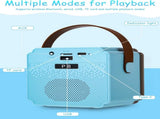 Children's karaoke machine with 2 microphones, portable karaoke machine with LED lights and voice V1188-MS-313-0385