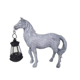 Cute Horse Statue with Solar Lantern Figures for Garden Yard Decoration Art Craft Scul y6322 V1370-AZ4-11715