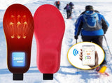 Rechargeable Heated Insoles with Bluetooth APP Control 3 Heat Settings , Trim-to-Fit, V1232-JRKCXD001