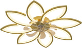 Modern Ceiling Light Fan, Low Profile, 6 Wind Speed, 3 Color V178-38931