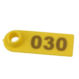 1-100 Cattle Number Ear Tag 5x2cm Set - Yellow Small Pig Sheep Livestock Label V238-SUPDZ-28747530109008