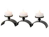 Elementals Three Arch Pillar Candle Holder 48cm V637-19700CDL