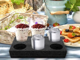 Petluno 6 Holes Takeout Beverage Cup Trays, Hot Cold Drinks Fixing Holders, Foam Coffee Carrier, V1259-DP01-A-1763