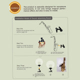 Plastic Saxophone Deflector Sound Deflector with Mute & Reflect Sound Functions for Wind Instrument V1366-AZ2-W-18581