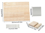 Crochet Knittings Gift Shaper Fixed Plate Square Accessories Knitting Supplies Wood Blocking V1366-AZ2-W-03826