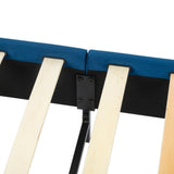 Velvet Blue Bed Frame Queen V264-BFS-206F-BLU-QU-1