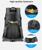 Black High-Capacity Nylon Hiking Backpack - Durable, Multi-Functional Outdoor Travel Pack V888-ELOSUNG21543
