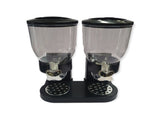 2 x 4L Double Cereal Dispenser Black - Round Rice Grains Countertop Storage V238-SUPDZ-39789730725968