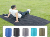 Outdoor Fleece Polyester Camping Blanket Waterproof Thick Portable Picnic Mat Machine Washable-Black V1308-DSZKI-497-5
