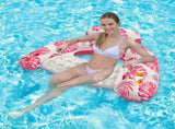 Adult Pool Floating Bed with Canopy Upgraded Large Space, Adjustable Shade, Ergonomic Headrest, V1232-ZYPZY001