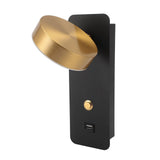 LED Bedside Wall Lamp 3 Color Temperature Rotatable Adjustable Metal Reading Light with USB Charging V1294-YM0901-3119240119711