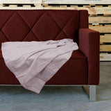 Retro Home Portsea Faux Suede Throw 140x170 cm Blush V442-INT-THROW-SUEDE-BLUSH-RE