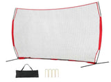 Barricade Backstop Net, 12x9 ft Ball Sports Barrier Netting, Portable Practice Equipment with Carry V952-DQW129YC0000YT8NIV0