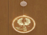 Christmas Decorative String Lights for Window, Acrylic LED Night Lights for Christmas, Birthday V1263-JX-1807