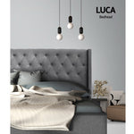 Artiss Bed Head King Size Fabric - LUCA Grey BFRAME-H-LUCA-K-GY